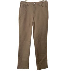 Gloria Vanderbilt Classic High Waist Jeans Tan Size 10